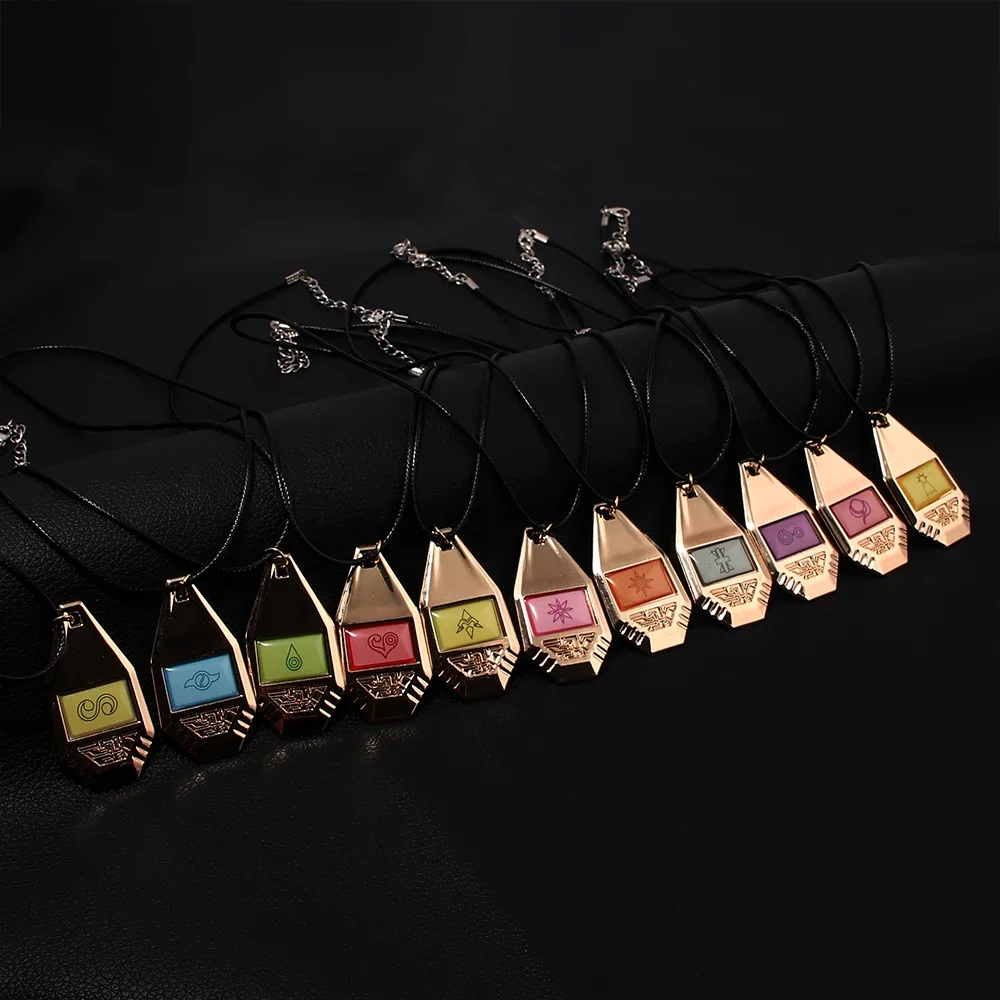 Digimon Adventure Crests Necklace Cosplay Prop Digital Monster Digimon Crest of Courage Friendship Love Hope Luminous Pendant