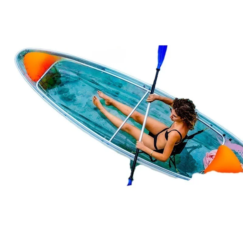 

Crystal Glass Boat Scenic Area Single Double Hand Rowing Water Entertainment Boat Pool