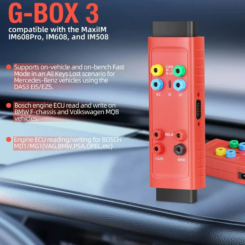 Picture 6: G-BOX3 OBD Adapter Detector Car Key Lost Programming  for MB  For BM-.W Car key loss programming adapter detector