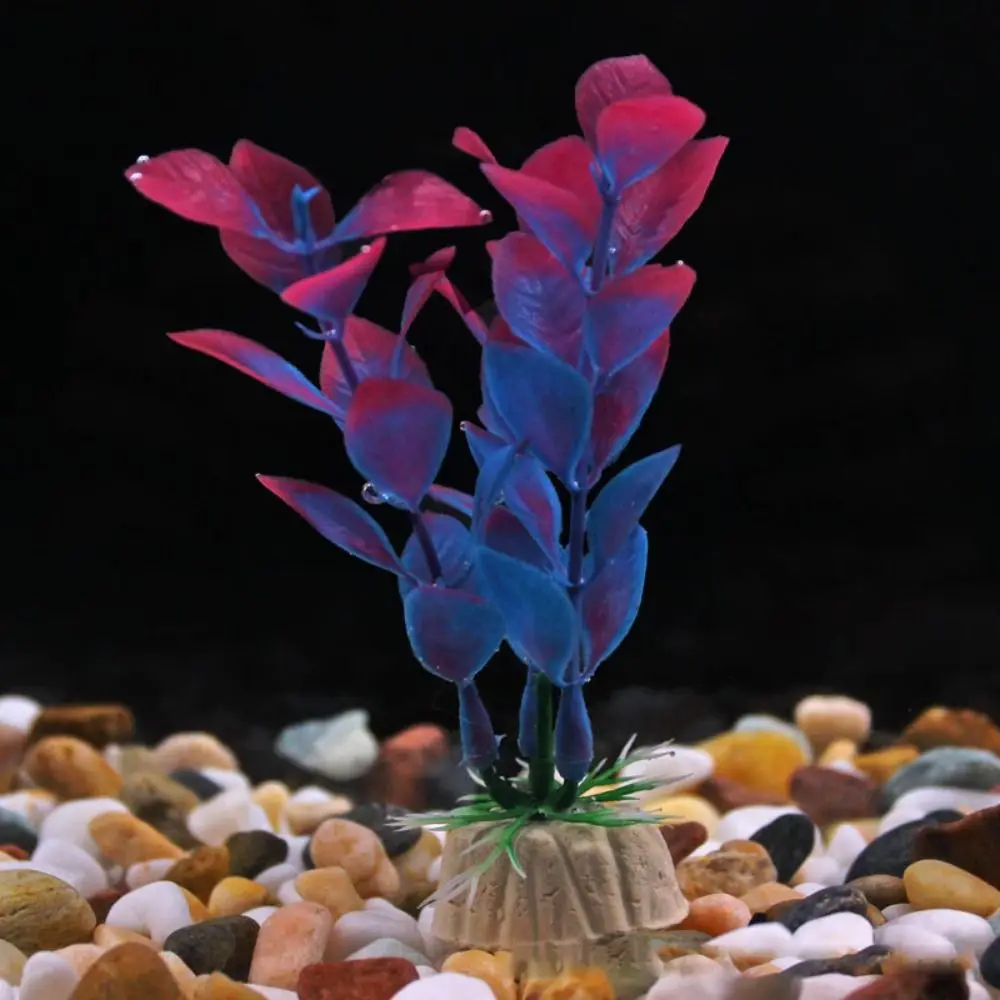 Artificial Aquarium Decor Plants Water Weeds Ornament Plastic Aquatic Plant Fish Tank Decorate Accessories Aquarium Accesories