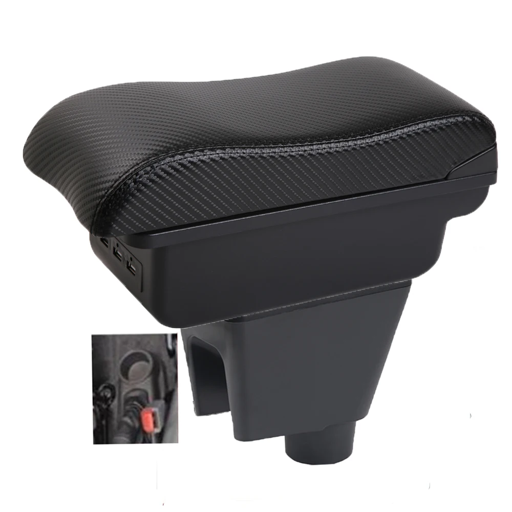 

Автомобильный подлокотник Spark III 3, чехол для хранения центральной консоли, поддержка локтя водителя, углеродное волокно