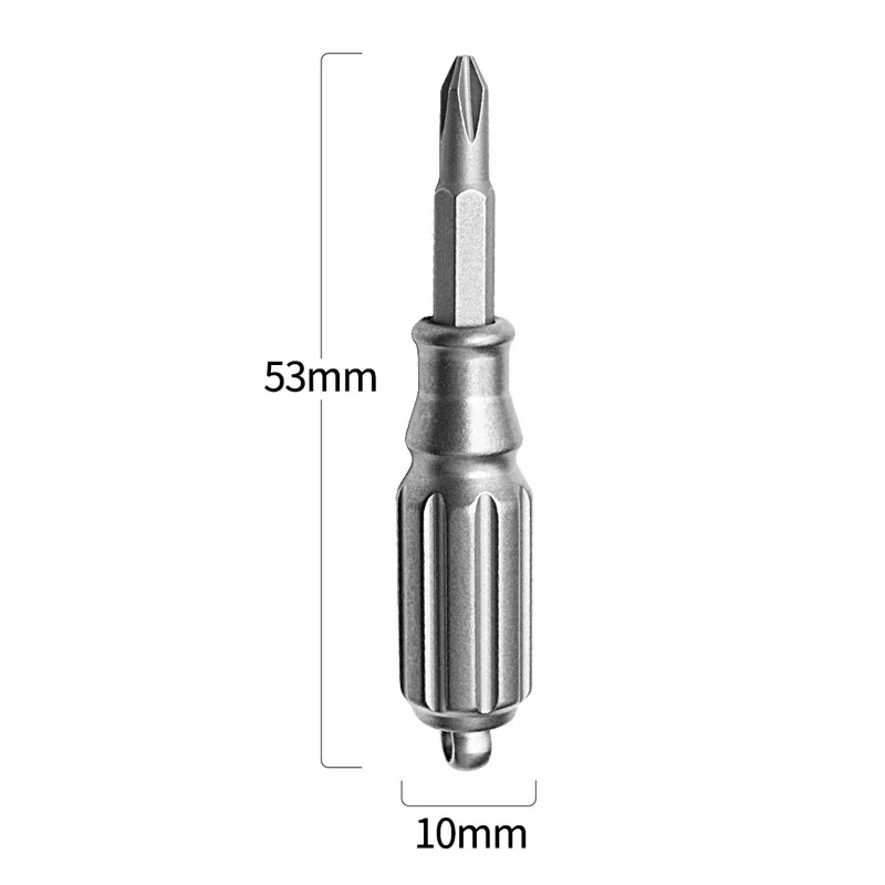 Multifunction Mini Stainless Steel Screwdriver Head Outdoor Portable EDC Small Tool