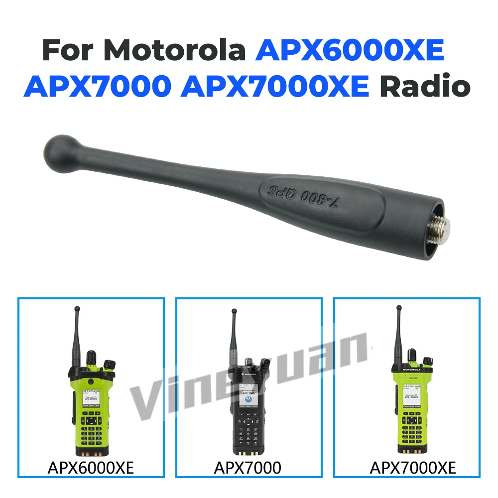 5 pces 764-870 mhz com antena stubby de gps nar6595a para motorola apx 1000 apx 4000 apx 6000 apx 6000xe apx apx 7000 8000xe