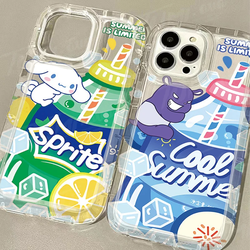 Sanrio Melody Rabbit Soda Drink Case dla Huawei P30 P40 P50 P60 Pro Honor 100 90 80 70 60 50 X9 X9A X8 X5 Magic5 Magic 5 Cover