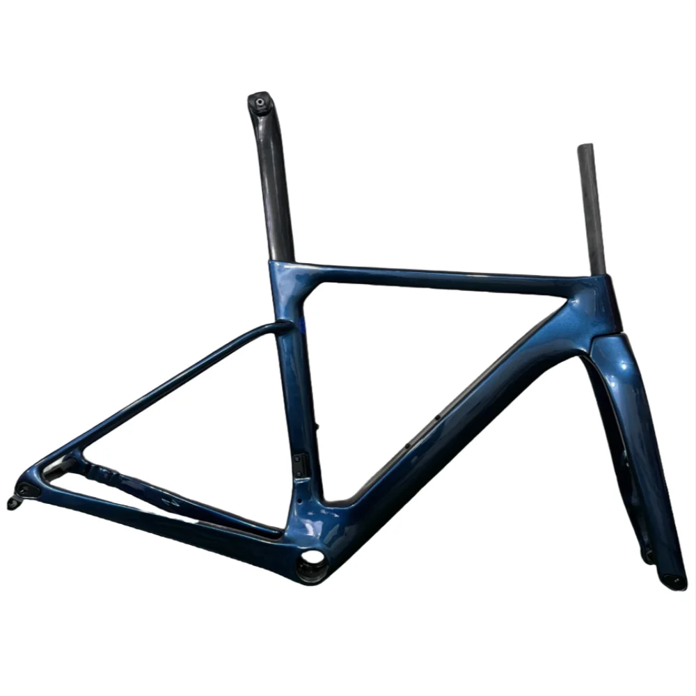 Road Carbon OSTRO Frame Speed Bike Frameset T1000 T47 Disc Brake Racing Bicycle Frames+Handlebar Custom Painting Logo DPD Ship