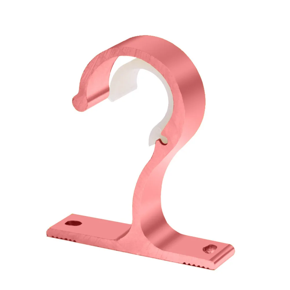 Durable Aluminum Curtain Rod Support Bracket Thickened Side And Ceiling Mount Holder For 25mm 28mm Roman Pole Hardware