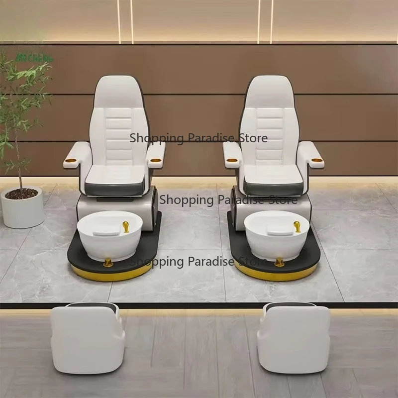 Nail Salon Station Foot Massage Spa Electric Reclining Massage Equipments Manicure Foot Spa Bea-uty Pedicure Chair