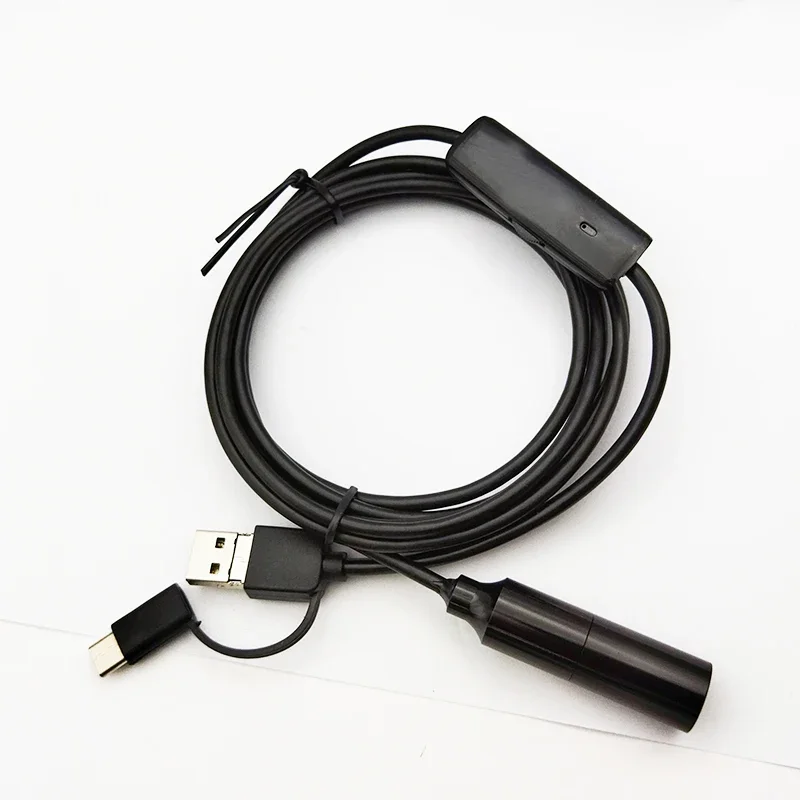 12MP 4K HD IMX258 AF Endoscope USB2.0 กล้องโมดูลไมโครโฟนดิจิตอล LED light เกรดอุตสาหกรรมกันน้ําท่อ