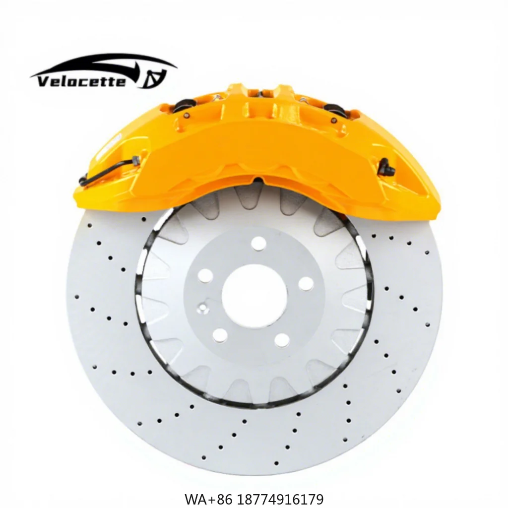 

New Velocette High Performance Aluminum 6-Pot Brake Caliper Kit for E-tron A3 A8 Q5l A4l Q8 S4 S8 B8 20" Wheels 400mm Discs