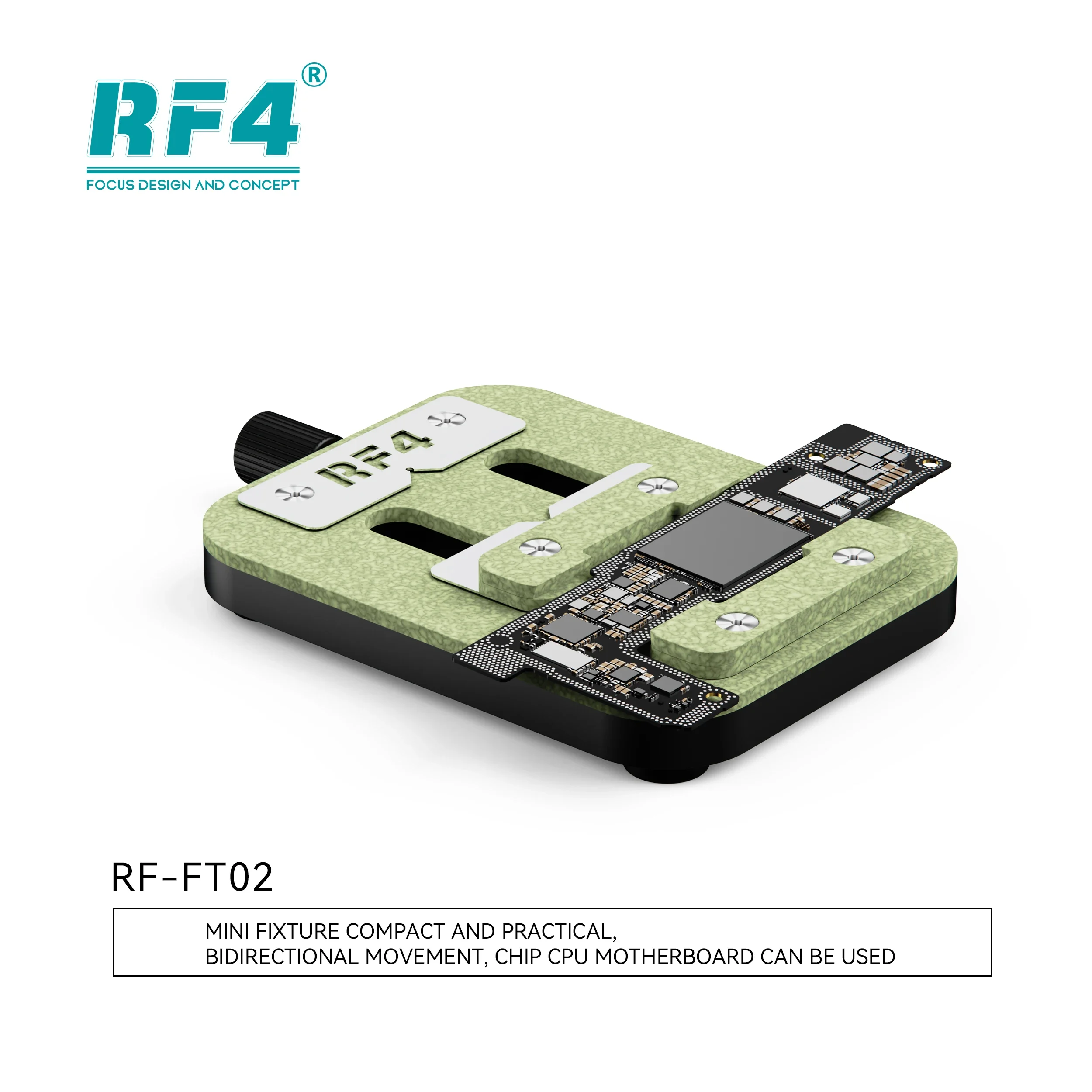 RF4 RF-FT02 Fixture Small Clamp PCB Chip Repair Soldering Tool for Mobile Phone Chip Motherboard Repair