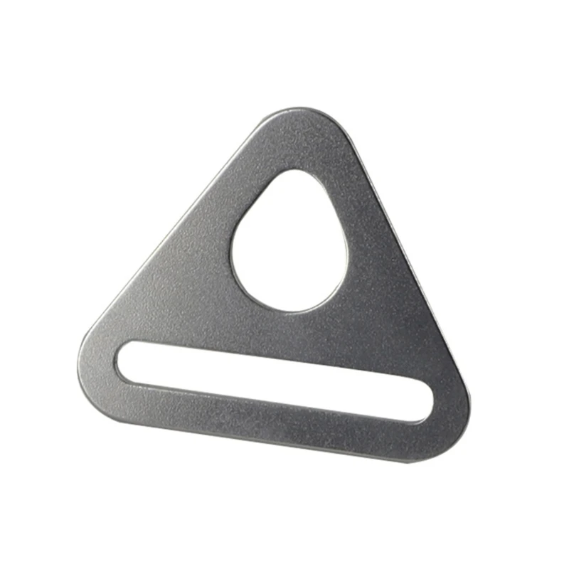 A70F 10pcs Adjuster Triangle with bar Swivel Clip D dee Ring Buckle Cast