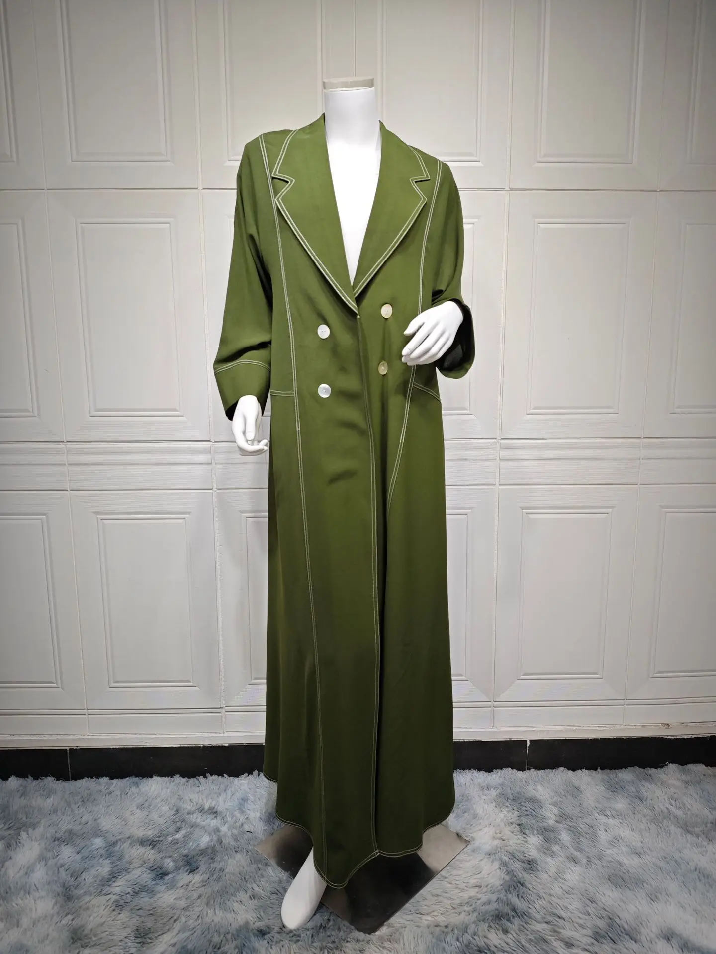 Eid มุสลิมคู่ Abaya สําหรับชุดสตรียาวโมร็อกโก Kaftan ยาว Abayas ดูไบ Robe Jalabiya Ramadan เสื้อสเวตเตอร์ถัก 2025