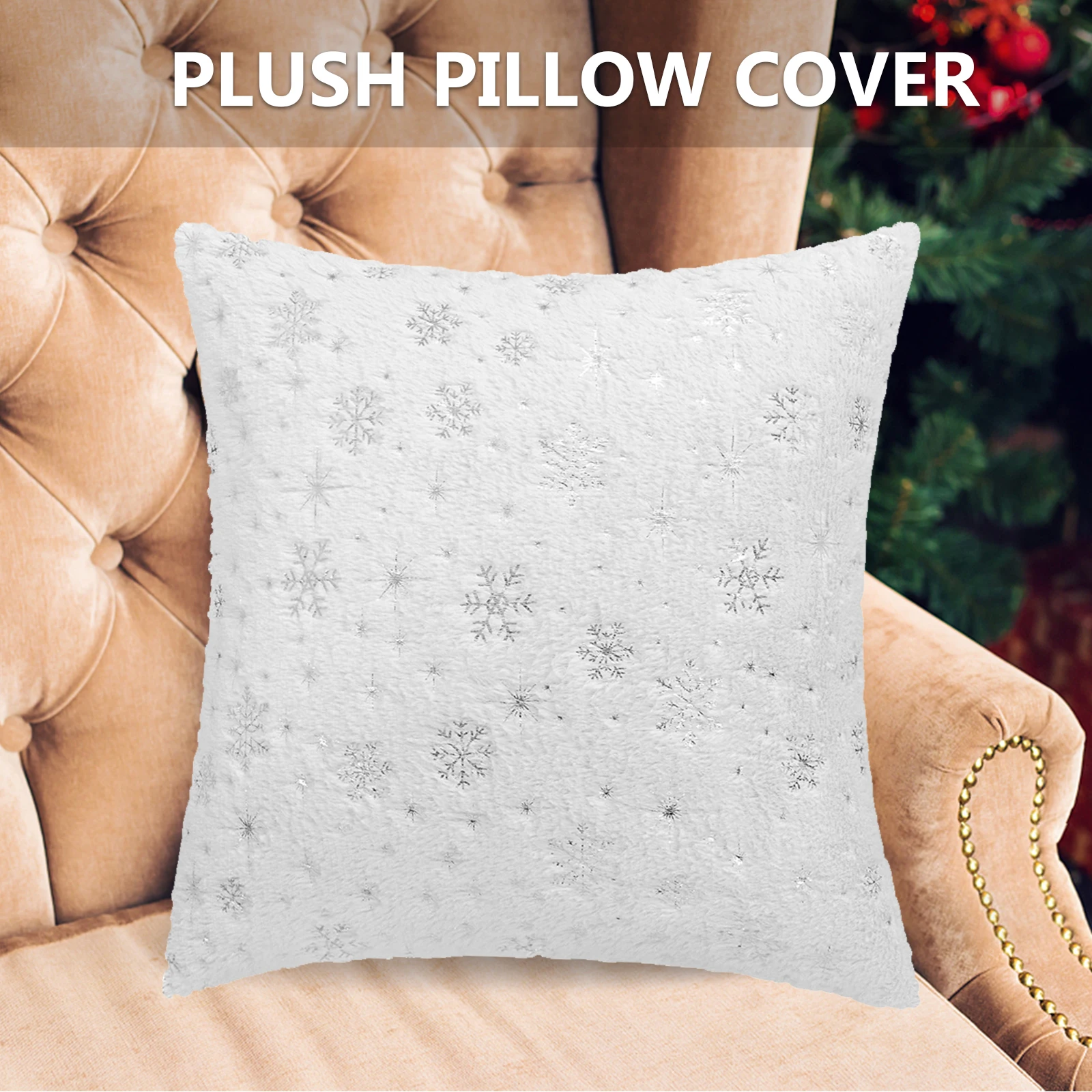

2 Pcs Pillow Case Shiny Pillowcase Bed Covers Jesus Glitter Pp Cotton Throw Decorative