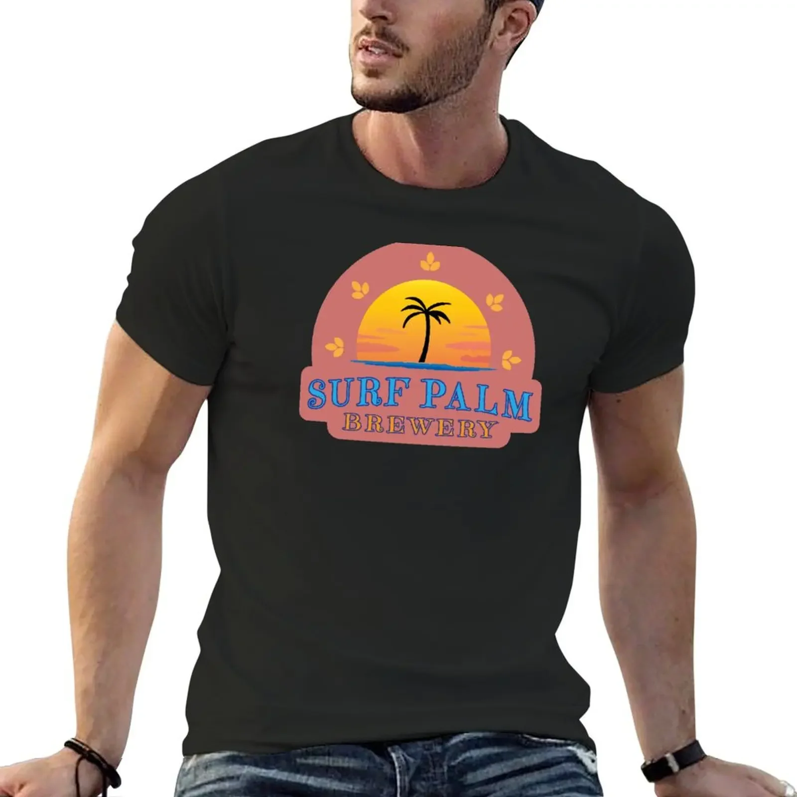 Surf Palm Brewery T-Shirt graphic t shirts sublime plain white t shirts men