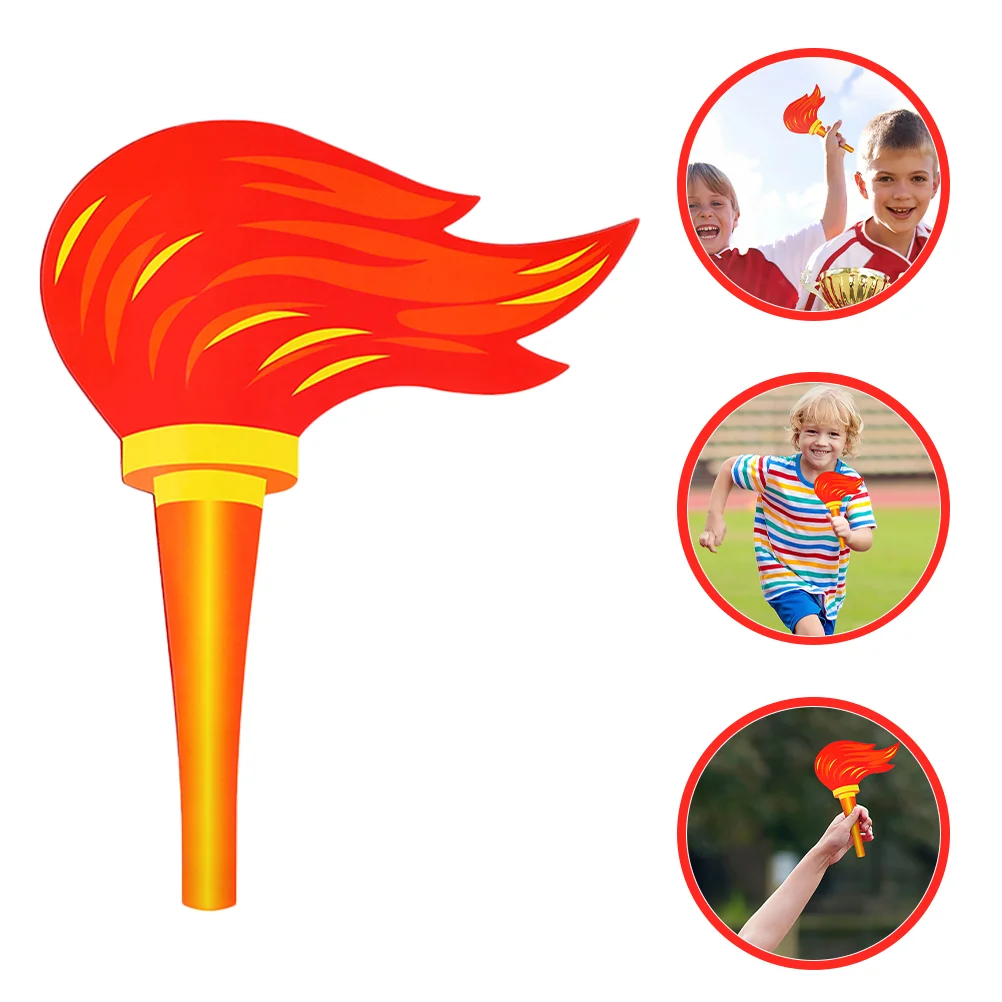 4 Pcs Torch Performance Props Cheerleading Theatrical Decoration Table Fire Decorations Cardboard