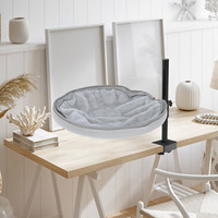 Desktop Cat Bed 360° Rotatable Adjustable Height Space-Saving Pet Hammock For Desk Chair Office Cat Nesting Bed Table Side