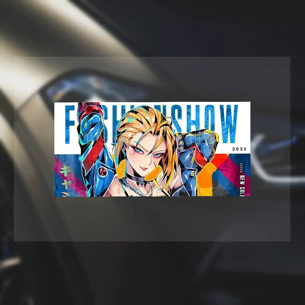 

Anime Girl Hentai Cammy Street Fighter Motorcycle Reflective Stickers Skateboard Laptop Water Bottle Toy Children's Decor