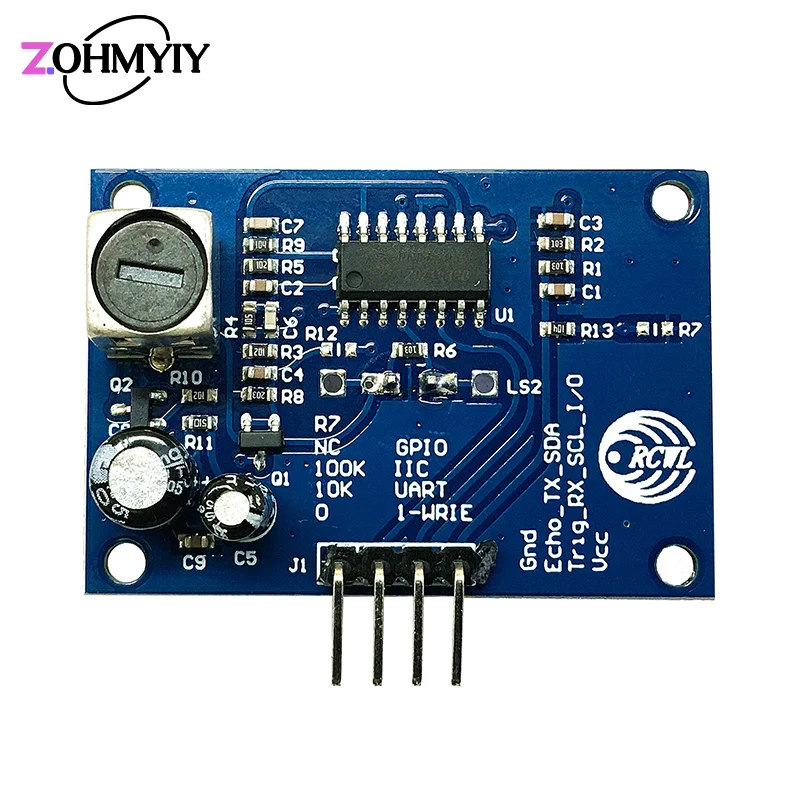 Módulo ultrassônico à prova d'água RCWL-1655 Sensor transdutor de medição de distância integrado à prova d'água para Arduino