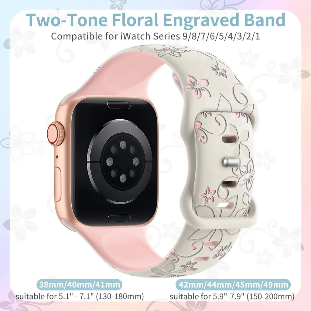 Engraved Strap Band silicone bracelet For Apple Watch Ultra 46mm 40mm 44mm 41mm 49mm 45mm 42mm For iwatch series 10 9 8 7 se 6