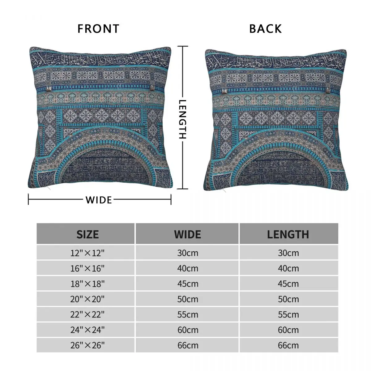 Jerusalem Dome Of Rock Pillowcase Polyester Linen Velvet Creative Zip Decorative Throw Pillow Case Home Cushion Cover 45x45