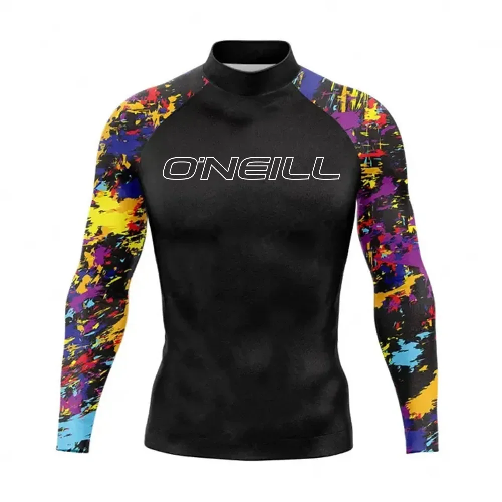 

Men's Rash Guard Surfing Diving Swimwear Long Sleeve T-shirts UV Protection Swimsuit Swimming Shirt Beach Clothes Rashguard