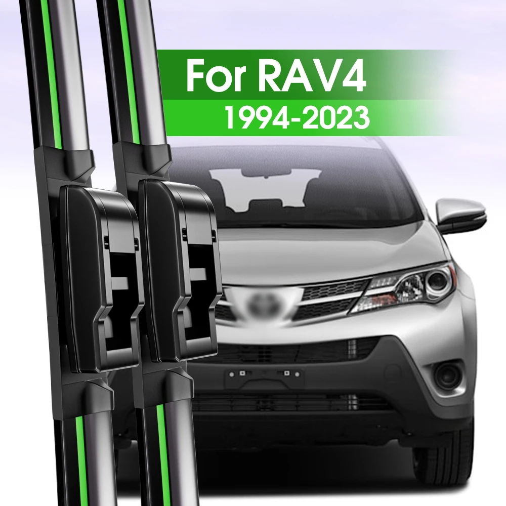 2x limpiaparabrisas delantero para Toyota RAV4 1994-2023 1996 2005 2007 2014 2019 2020 2021 2022 accesorios para ventanas de parabrisas