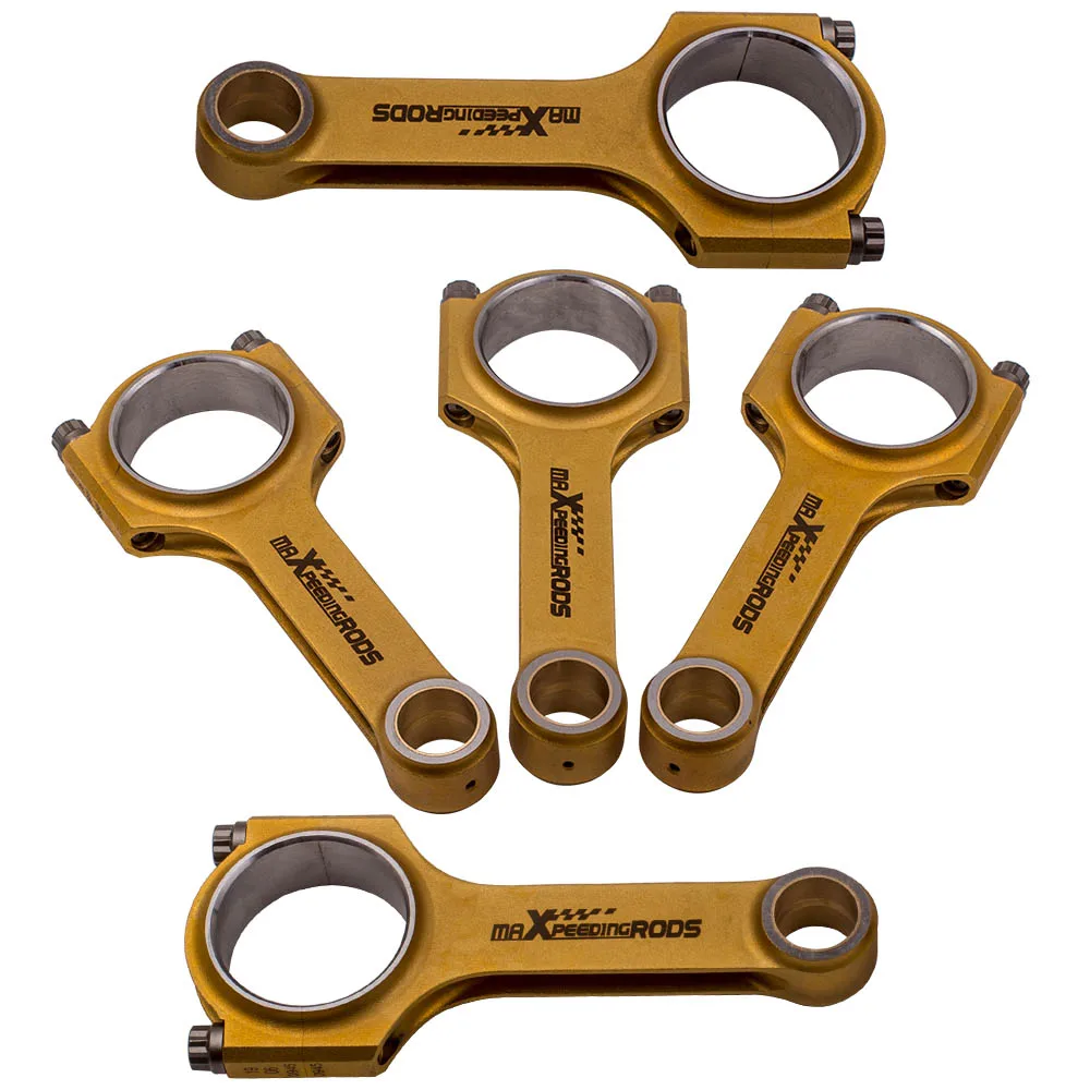 

MaXpeedingrods New Titanizing Steel H-Beam Connecting Rods +ARP Bolts For Volvo 850 C70 T5 2.3L B5234T 139.5 Mm