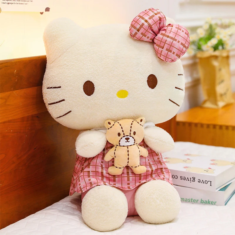 

Kawaii Sanrio Plush Toy Cartoon Hello Kitty Stuffed Doll Kids Birthday Gift for Children Soft Toy Wholesale Cute Kawaii Plush