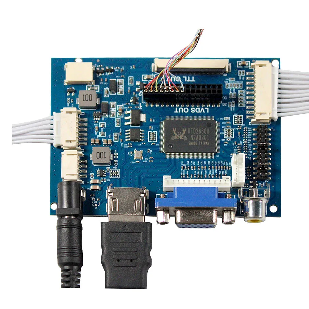 لوحة تحكم 9.7 بوصة عالية الوضوح mi av vga lcd ، 1024x768 ، شاشة تعمل باللمس