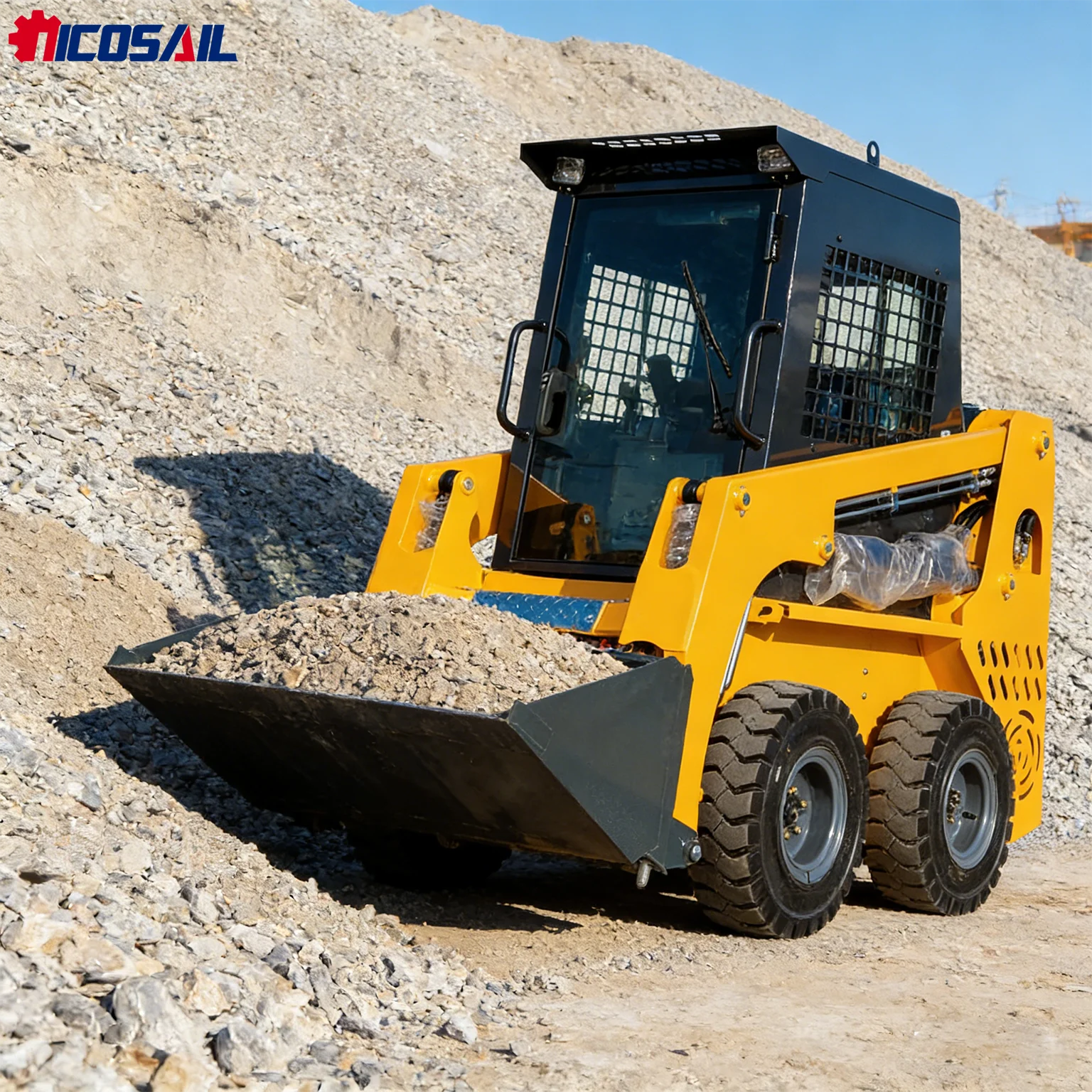 

Mini Skid Steer Loader CE Euro 5 Compact Small Skid Loader for Farm Garden