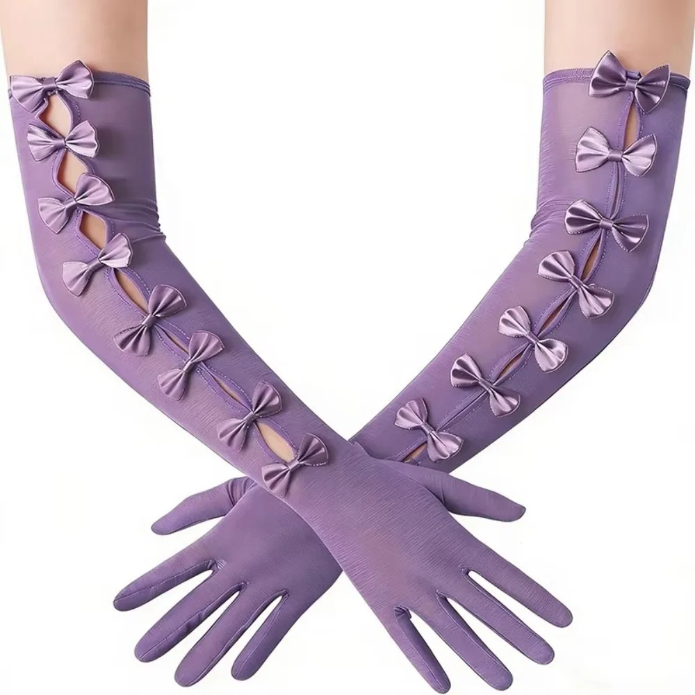 

Women Elegant Bridal Gown Mittens Long Lolita Banquet Gloves Mesh Sexy Tulle Gloves For Wedding Party Cosplay Halloween