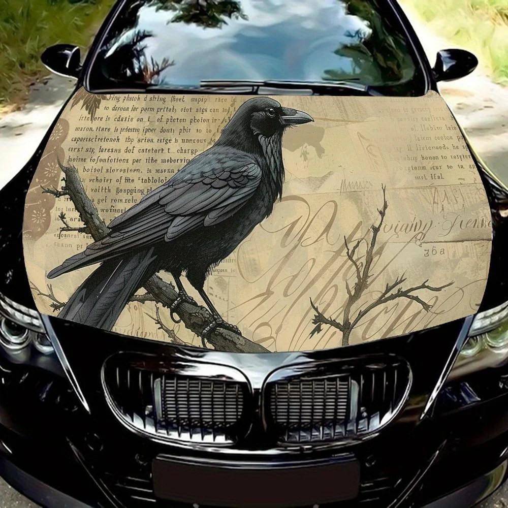 

Solemn Raven, Car bonnet decals; car racing body stripes; vinyl stickers for modification of external decoration accessories dec