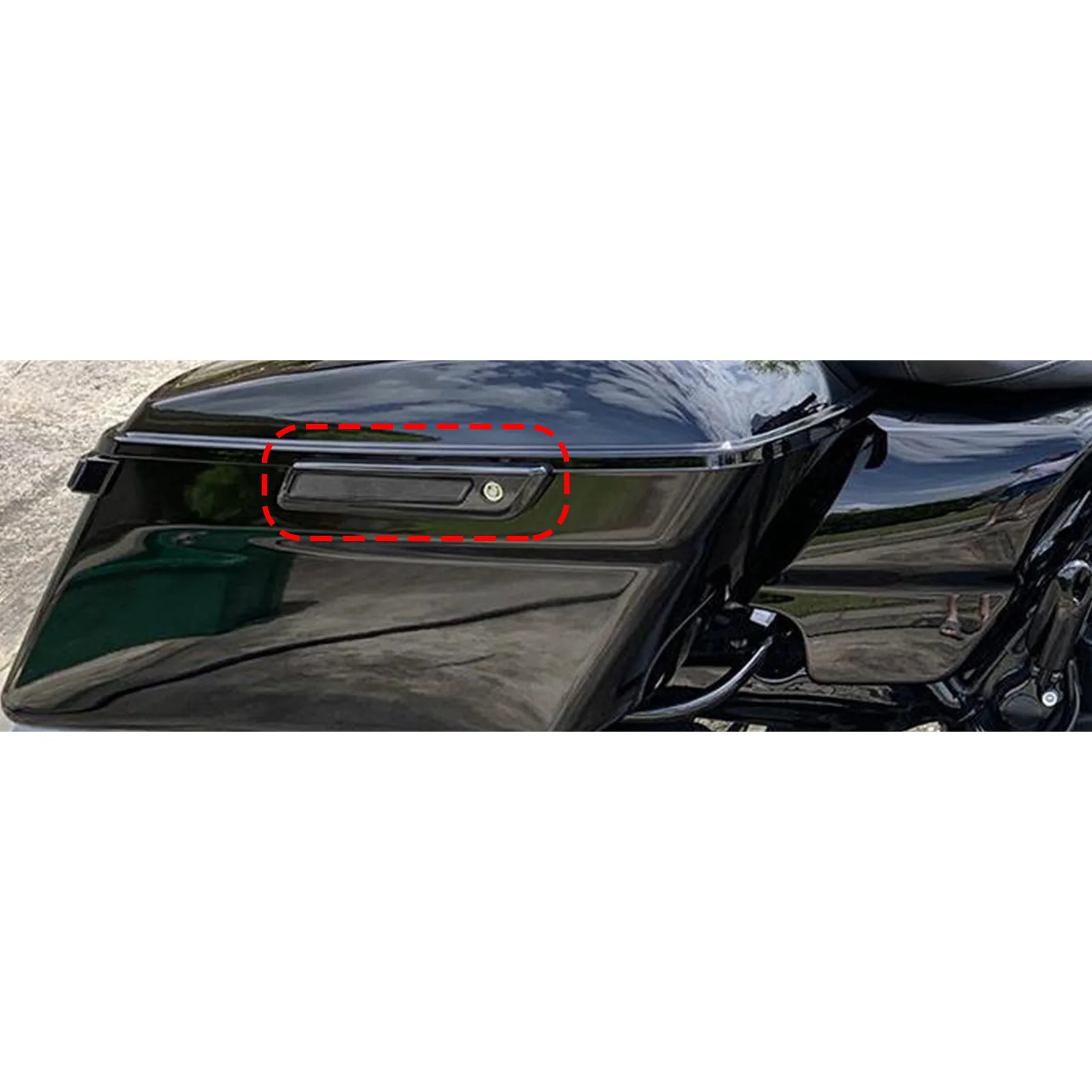 

2x Saddlebag Latch Cover Hard Bag Chrome For Touring Road Glide King 2014-2023 Touring models equipped with hard saddlebags