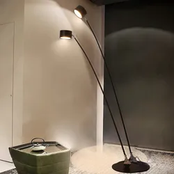 Nordic Minimalist Designer Floor Lamp Modern Simple Atmosphere Living Room Sofa Vertical Straight Rod Fishing Standing Light