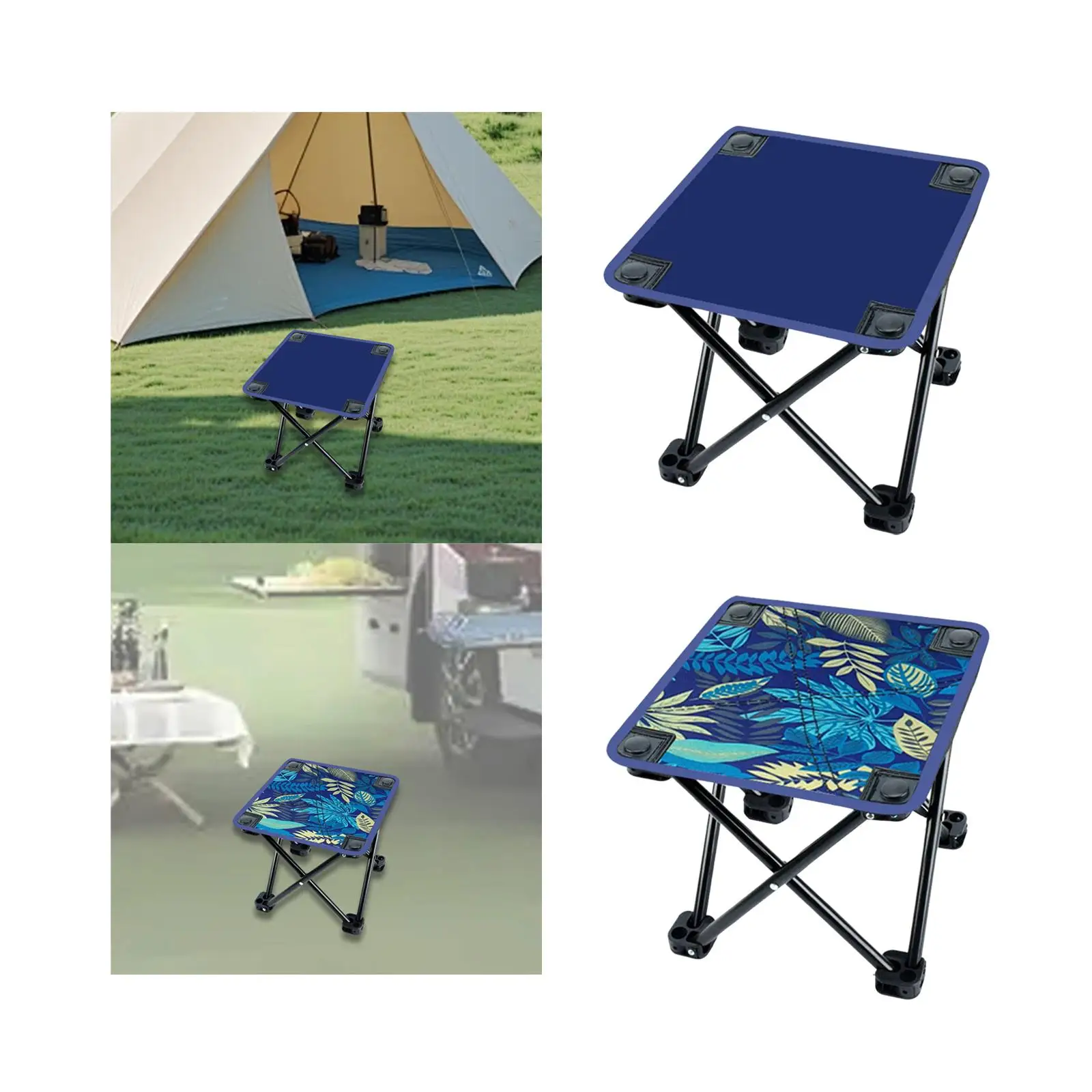 Portable Camping Stool Stool Folding Stool Footrest Practical Ottoman Foldable