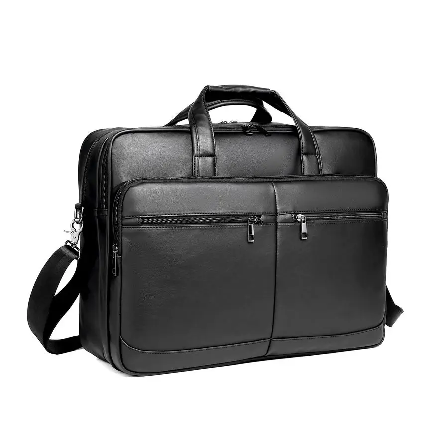 

Кожаная сумка-мессенджер, портфель для ноутбука 15,6 и 17,3 дюймов, сумка через плечо для компьютера, деловая сумка