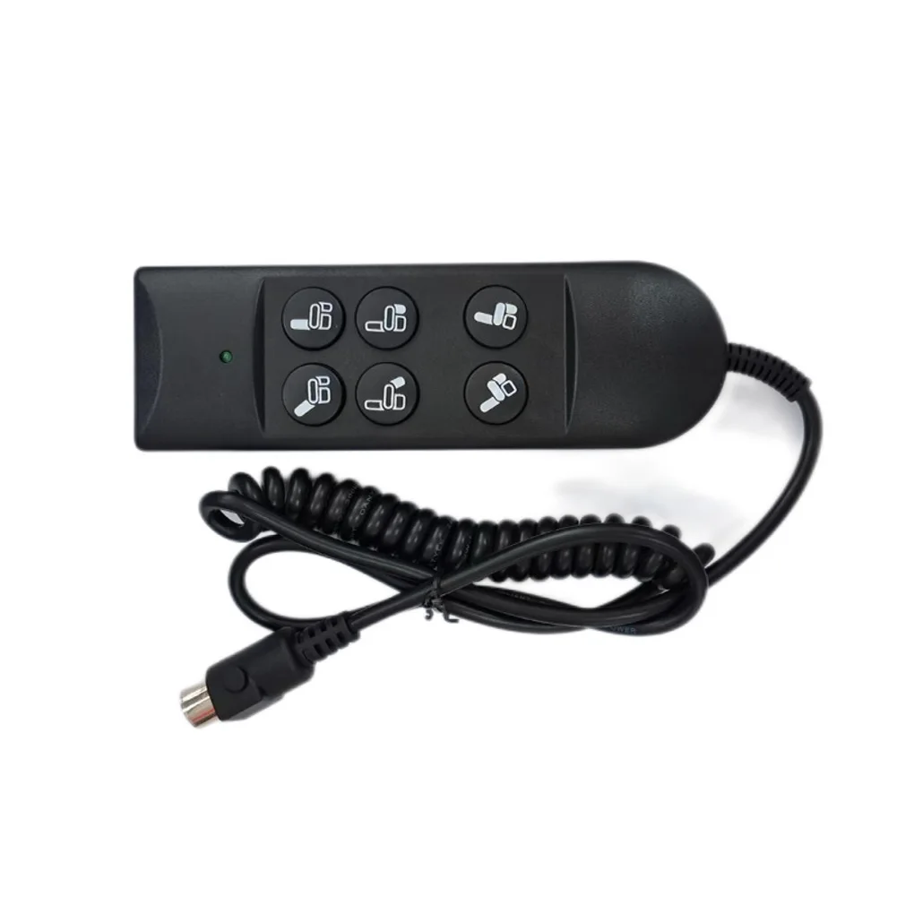 For Recliner Chair Remote Control with 6 Buttons and 5 Pin Connector for Okin Dewert Limoss Catnapper Lift Chairs
