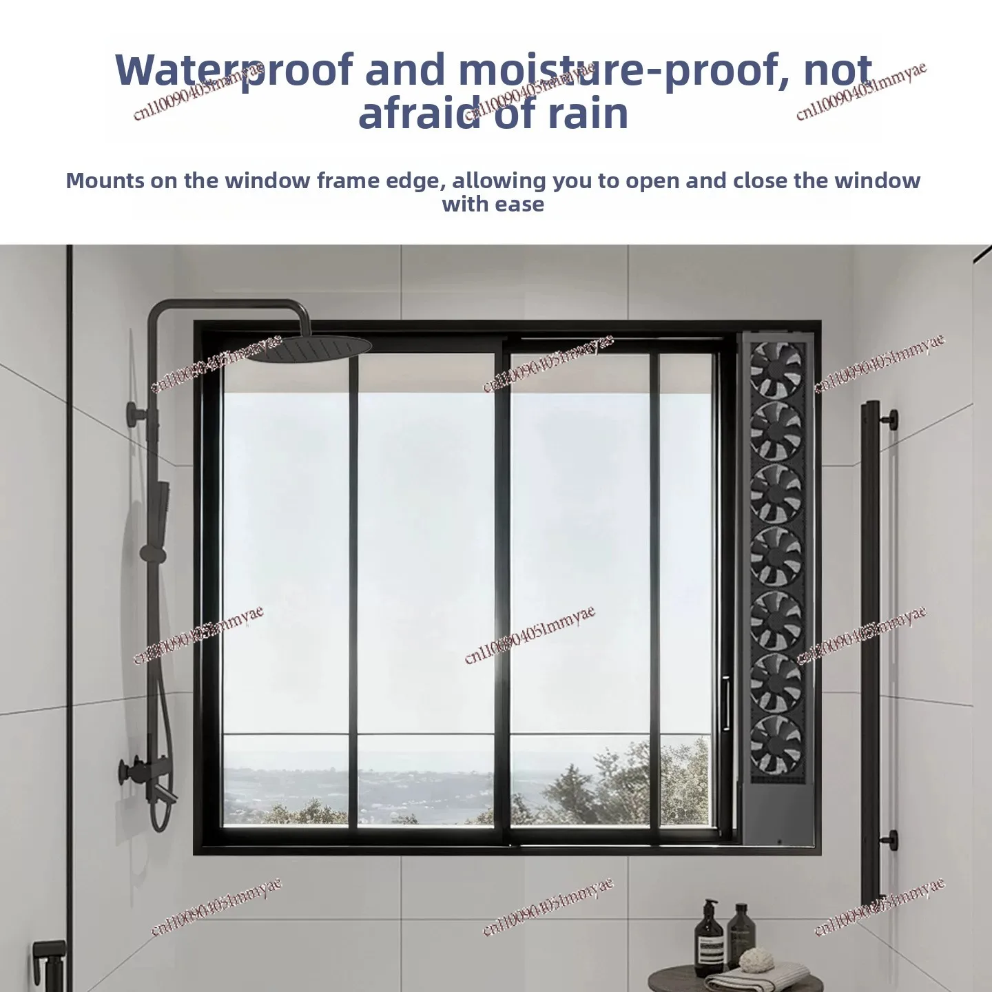 Strong Silent No Punching No Installation Window Exhaust Fan Ventilation Smoke Exhaust Artifact