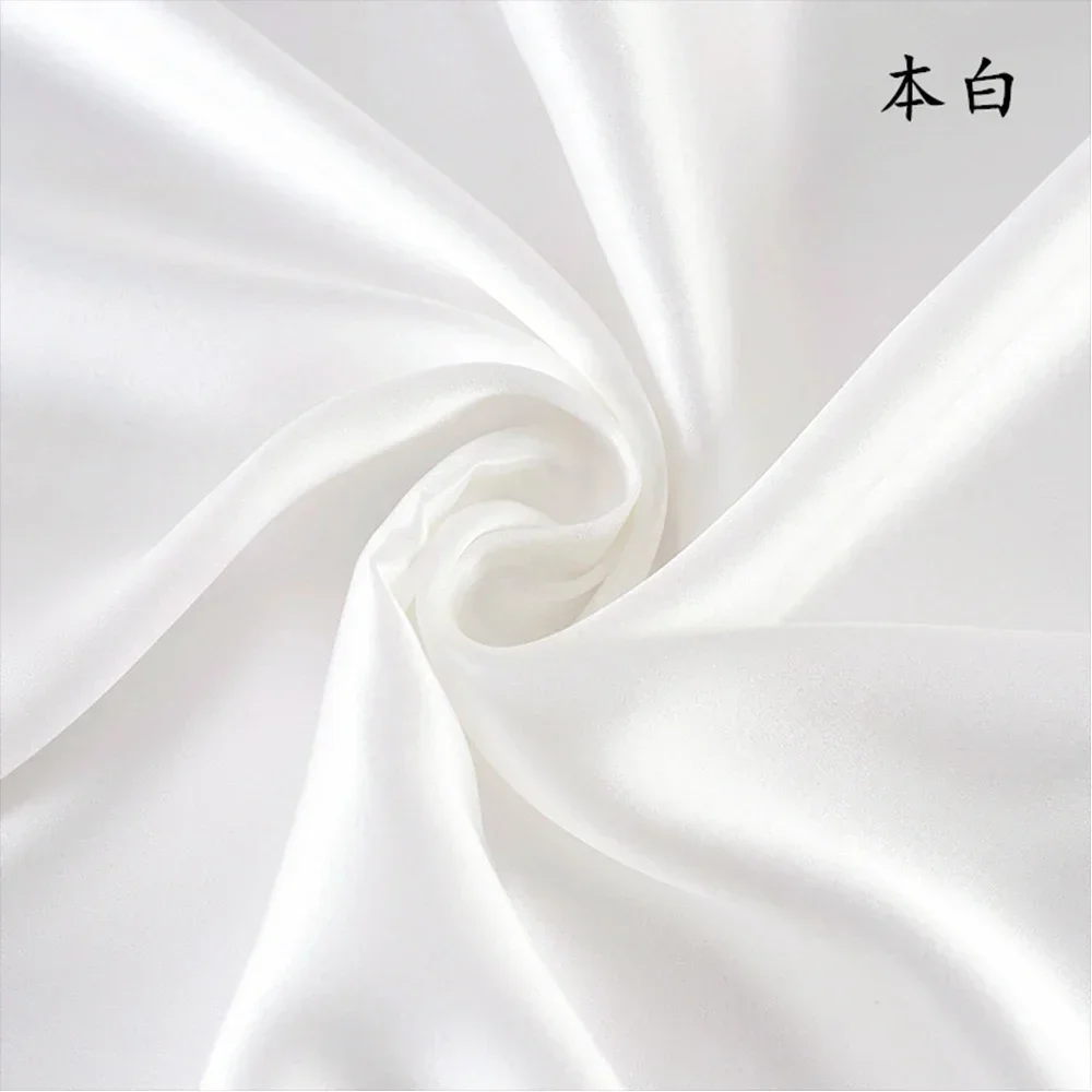 100% Pure Silk Fabric 114CM Width 30 Momme Natural Mulberry Silk Fabric High-quality Plain Crepe Satin