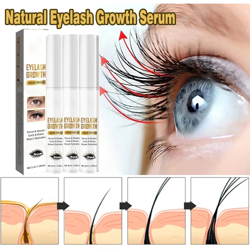 7 Days Fast Eyelashes Enhancer Natural Eyelash Growth Serum Thicker Eyelash Care Eyebrows Lift Eyelash Enhancement Care 2023