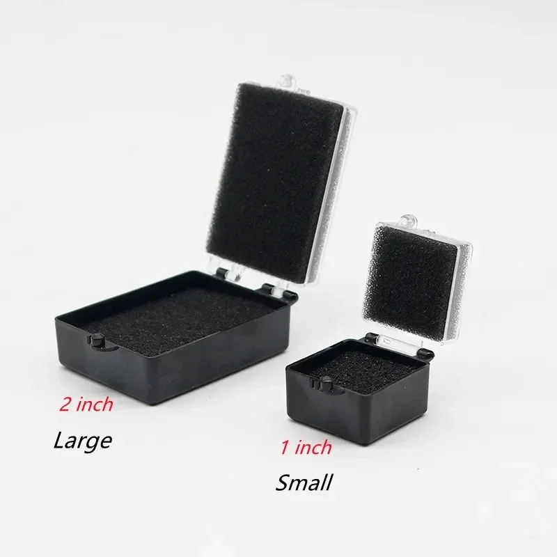 50pcs Denture Storage Box  Dental Implant Storage Box Denture Plastic Tooth with Sponge Teeth Tools Fake Dental Storage Box