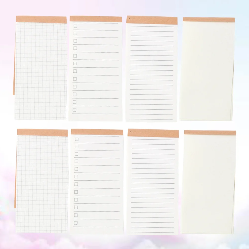 

8pcs Memo Pad Compact Portable Notepad For Office School Small Plan Book Students Stationery Note Paper Practical Daily
