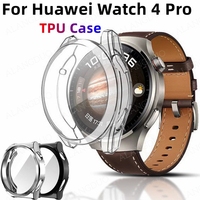 TPU Protective Case For Huawei Watch 5 4Pro Full Screen Protector For Huawei Watch 3 Pro Watch 4 pro Plating Protection Shell