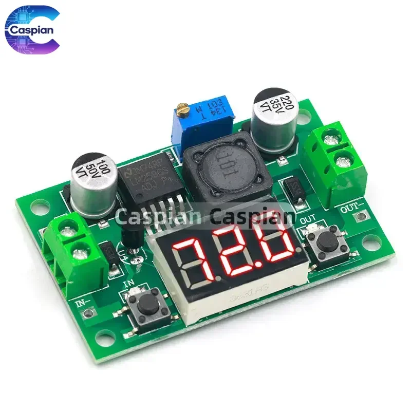 DC-DC Buck Step Down Module LM2596 DC/DC 4.0~40V to 1.25-37V Adjustable Voltage Regulator With LED Voltmeter