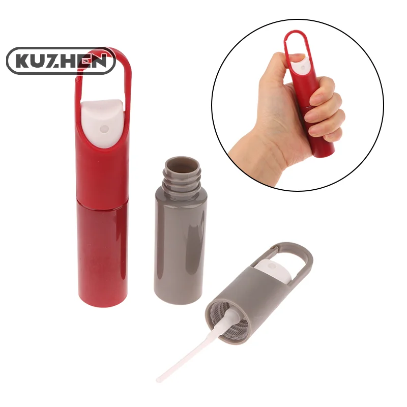 20ml Mini Portable Refillable Fragrance Hand Sanitizer Alcohol Hook Portable Bottle With Spray Pump Empty Perfume Container