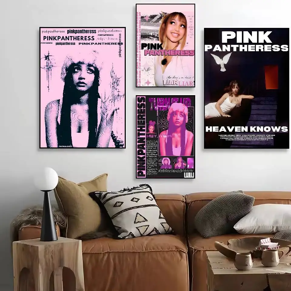 ملصق المغني الوردي النمر HD جدار لزج فني مقاوم للماء غرفة المعيشة المنزلية غرفة النوم بار الديكور الجمالي #2