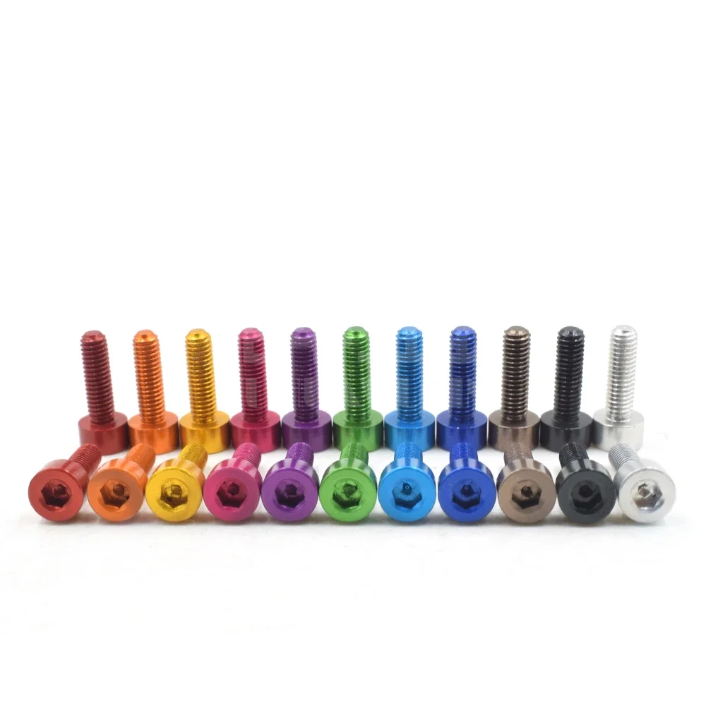 

10pcs DIN912 Aluminum screw M3*6/8/10/12/14mm colourful aluminum hex socket cup machine screw