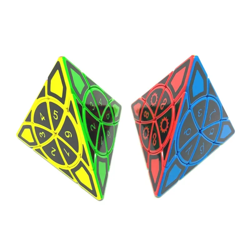 Time Wheel Cube Pyraminxeds Magic Cube Calvin's Puzzles Pyramid Professional Speed Twisty Puzzle Brain Teasers Educational Toys