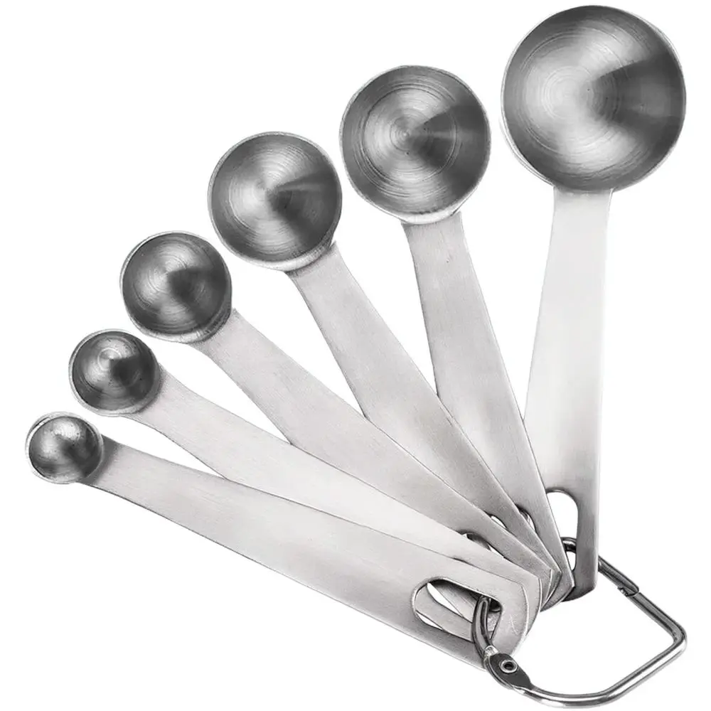 Durable Stainless Steel Measuring Spoons Set Kitchen Baking Tools For Accurate Cooking Coffee Sugar Portion Control Gadget