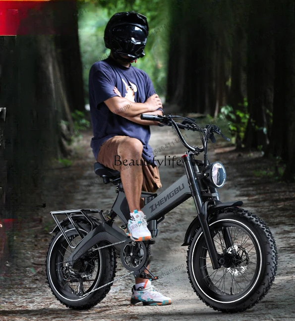 

New folding electric power bicycle lithium battery off-road variable speed mountain bike